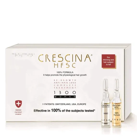 Комплекс для волос для женщин 1300 20+20 Crescina HFSC Transdermic Complete Treatment 1300 Woman, 40 ампул