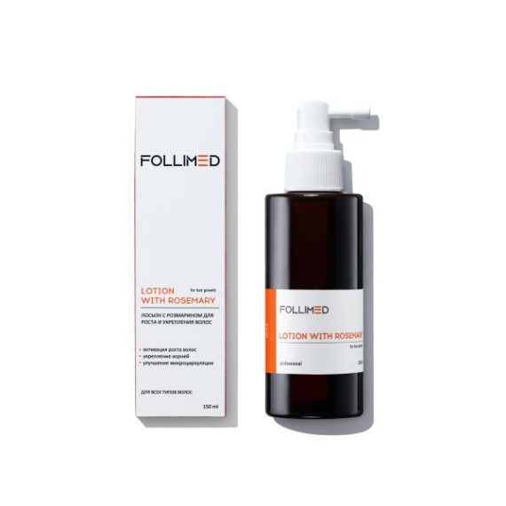 Лосьон от выпадения и стимуляции роста волос с розмарином Follimed Lotion For Hair Growth with rosemary, 150 мл