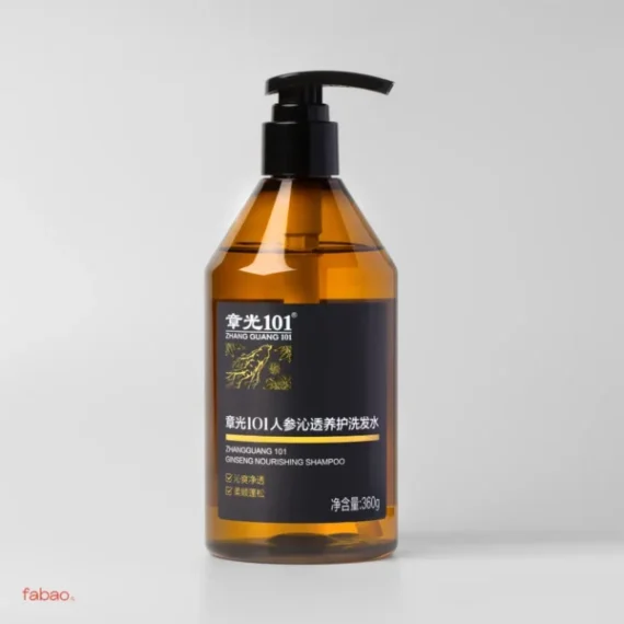 Питательный шампунь для объема ZHANGGUANG 101 с корнем женьшеня Ginseng Nourishing Shampoo, 360мл